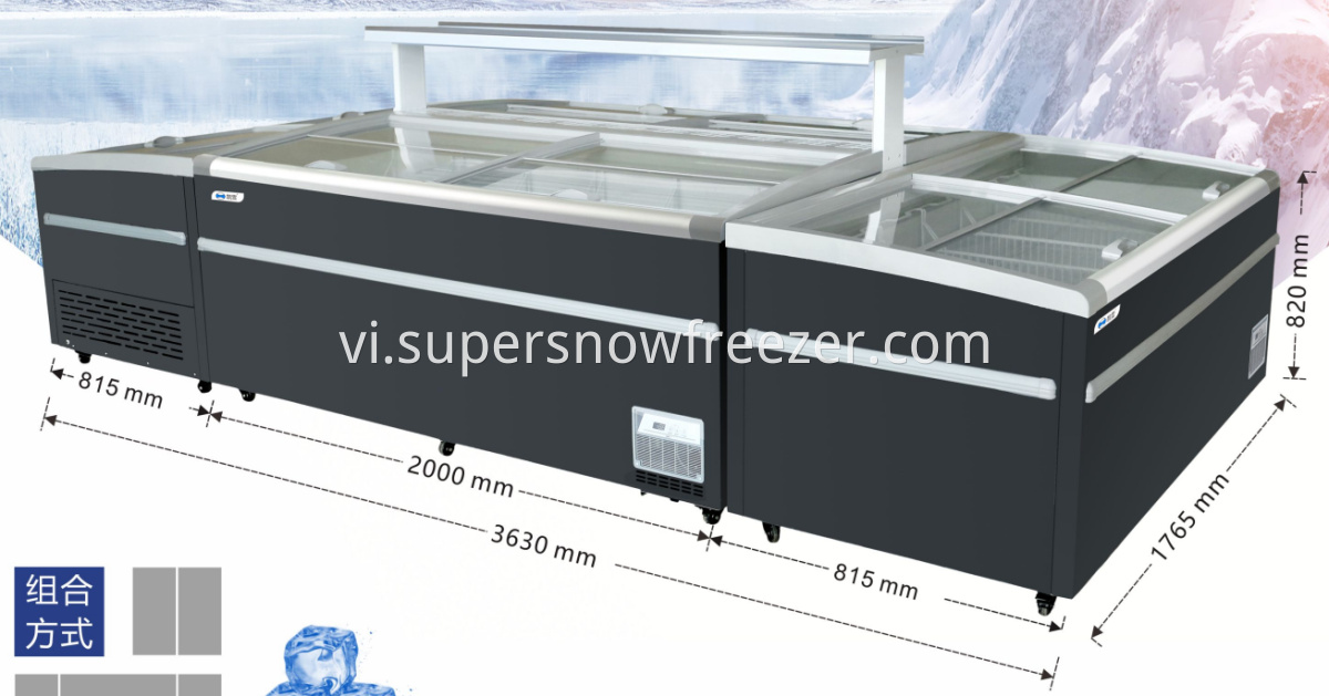 deep display freezer